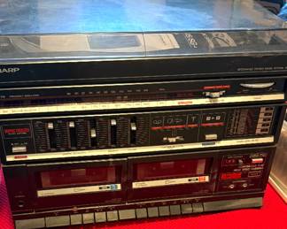Sharp Record Player/Cassette Combo