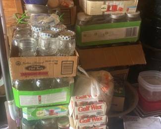 Canning supplies.