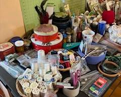 The tins are full of buttons!