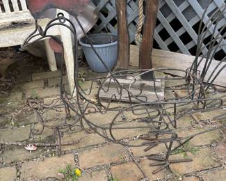 Hard to see, but there are two plant holders in this pic.