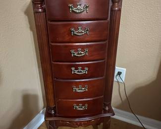 Floor standing jewelry box