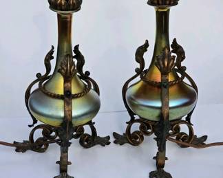 Steuben Glass Lamps