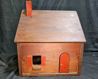 Vintage Wooden 2-Story Dolls House
