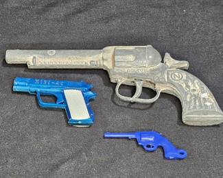 3 Vintage Toy Miniature Revolvers