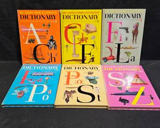 6 Vol Set Golden Books illustrated Dictionaries