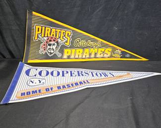 Pittsburgh Pirates & Cooperstown NY Pennants