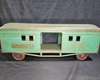 Vtg Pressed Steel Craft 1515 Railway Express Car