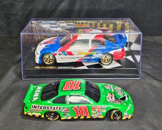 2 Metal Die Cast Nascar Racing Car Models