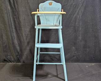 Vtg 1950's Amsco Blue Doll-E-High Chain w/ Tray