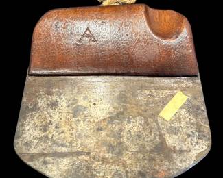 Handcarved Wood Handle Chopper with Thumb Holder on both sides