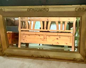 Antique Mirror with Bench