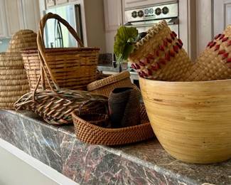 Vintage and handmade baskets
