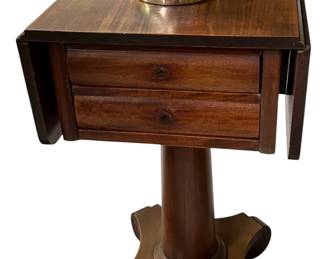 Antiques 1920’s Empire Drop Leaf Side Table