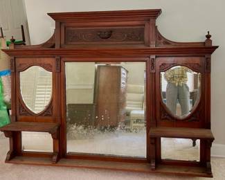 Antique Mantle Mirror