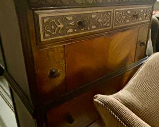 Antiques Art Nouveau style 5 Drawer Chest