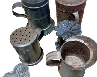Various Antique Shakers & Pitchers