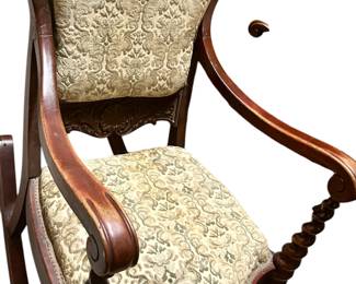 Victorian Barley Twist Rocking Chair