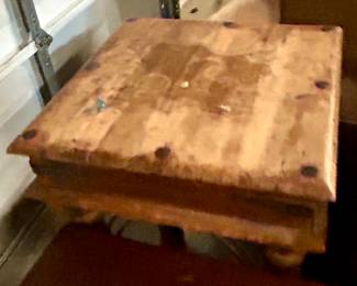 Antique Butcher Block style Small Table