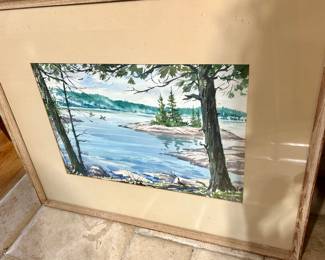 Kenneth Reeves Watercolor Signed