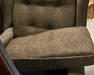 Pair Vintage Wing Back Chairs