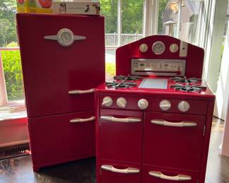 Pottery Barn Red Refrigerator & Stove~ $275.00
Retail $698