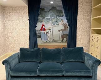 Henredon Newly Upholstered Sofa~ $595
Blue Velvet