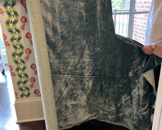 Sea foam Green Velvet Fabric~ $240
About 12 Yards