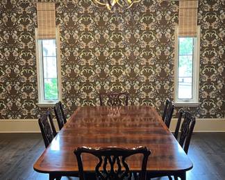 Kittinger “Sheraton” Mahogany Dining Room Table ~ $695.00
Three Leaves