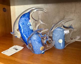 Murano Glass Pair of Fish