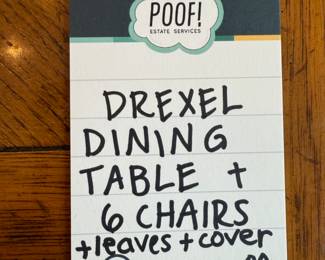 Drexel Dining Table & 6 Chairs