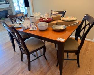 Wood Dining Table & 4 chairs