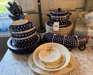 Polish Pottery Star Lidded Pot
