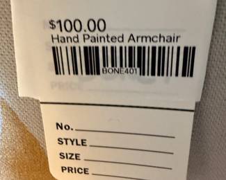 Hand Painted Armchair