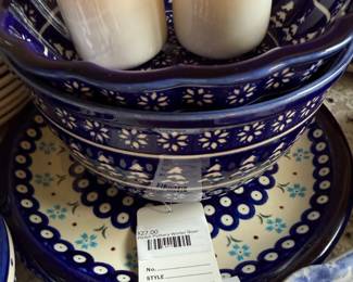 Polish Pottery Winter Bowl