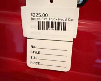 Instep Fire Truck Pedal Car