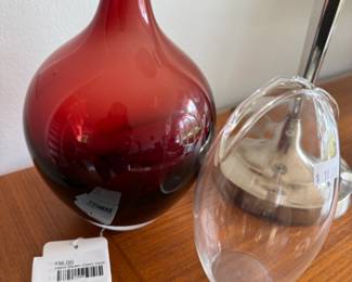 Hand Blown Glass Vase