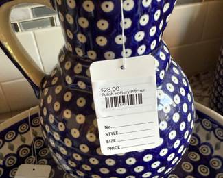 Polish Pottery Pitcher