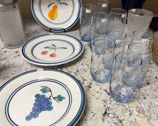 Fruit Plates, Glass Sets