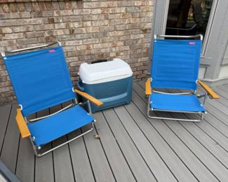 Outdoor Chairs, Cooler