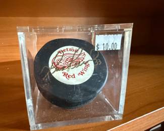 Signed Red Wings Puck