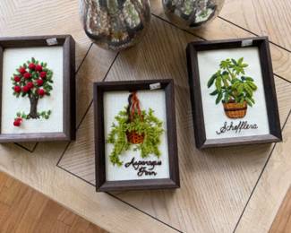 Vintage needlepoint embroidery