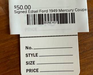 Signed Edsel Ford 1949 Mercury Coupe