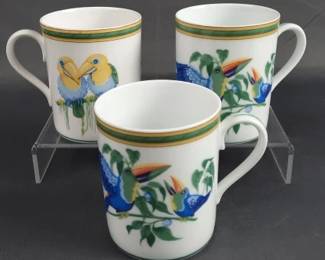 Hermes Toucan Trio of Mugs