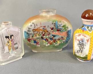 Antique Glass Chinese Snuff Bottles