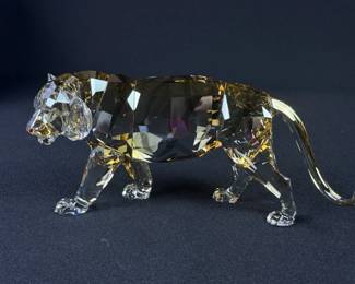 Swarovski Crystal SCS Figurine Endangered Tiger