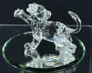 Swarovski Silver Crystal Lion Cub