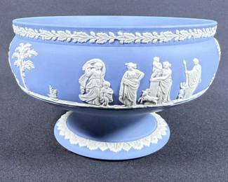 Vintage Wedgewood Blue Jasperware Bowl
