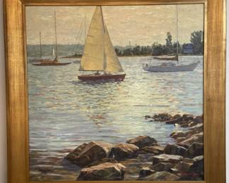 Oil Painting Golden Afternoon K Chaney-Fritz