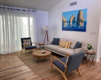 [$100] 83" Sofa for Living Room, off-white and like new. Comfy cushions, Teddy Fleece Loveseat Sofa, Tool-Free Setup Couches for Living Room, All-Wood Sofa Couch, Small Couch 3 Pillow Included ($100)
