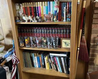 Bookcase 
Books
Decor 